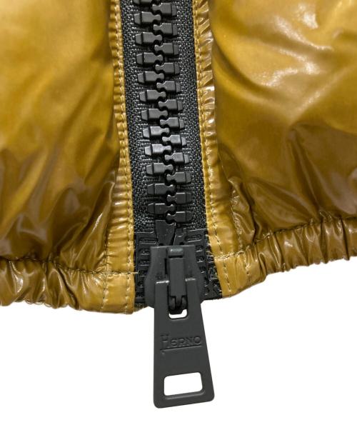 HERNO（ヘルノ）HERNO (ヘルノ) グロッシーコーティング ダウンジャケット カーキ サイズ:Sの古着・服飾アイテム