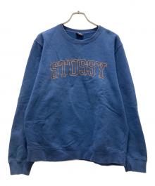 stussy（ステューシー）の古着「アウトラインロゴスウェット」｜ネイビー