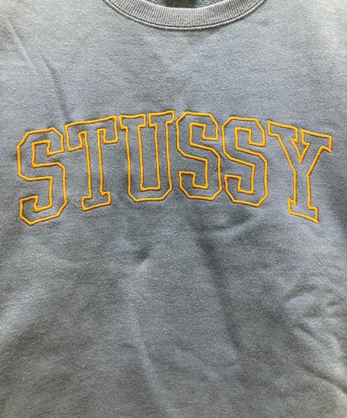 stussy（ステューシー）stussy (ステューシー) アウトラインロゴスウェット ネイビー サイズ:Mの古着・服飾アイテム