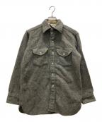 WOOLRICHウールリッチ）の古着「70's USA製ネルシャツ」｜グレー