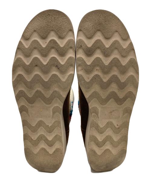 modernwork（モダンワーク）modernwork (モダンワーク) TRUJILLO'S (トルフィリオス) チマヨ柄×スウェード切替ロングブーツ ブラウン サイズ:8の古着・服飾アイテム