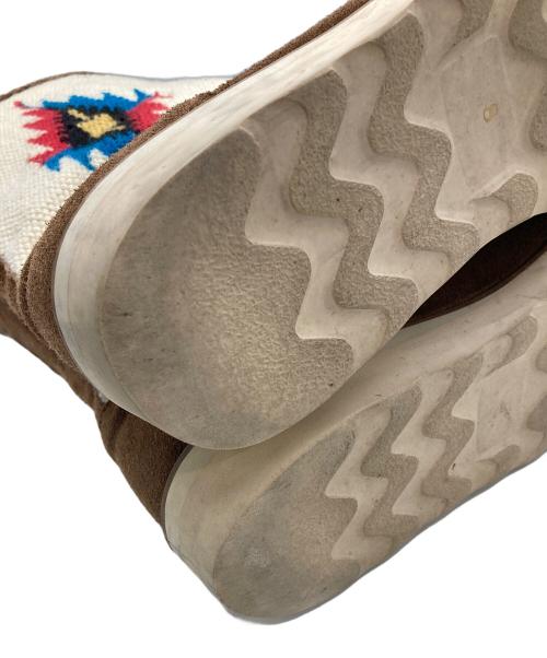 modernwork（モダンワーク）modernwork (モダンワーク) TRUJILLO'S (トルフィリオス) チマヨ柄×スウェード切替ロングブーツ ブラウン サイズ:8の古着・服飾アイテム