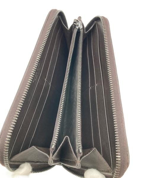 BOTTEGA VENETA（ボッテガベネタ）BOTTEGA VENETA (ボッテガベネタ) ラウンドジップ イントレ長財布 ブラウンの古着・服飾アイテム