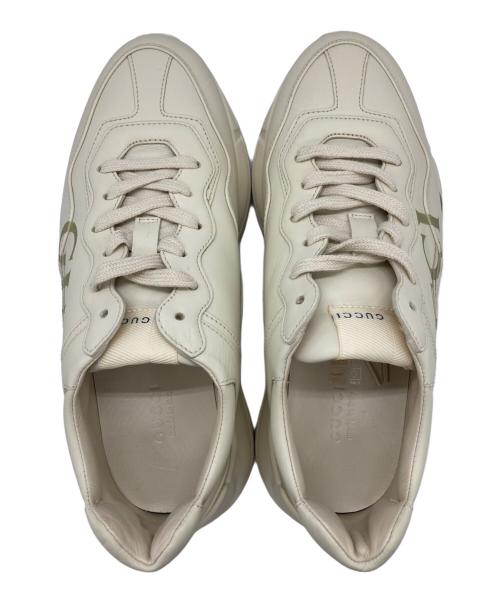 GUCCI（グッチ）GUCCI (グッチ) ライトンシェリーラインスニーカー ベージュ サイズ:24の古着・服飾アイテム