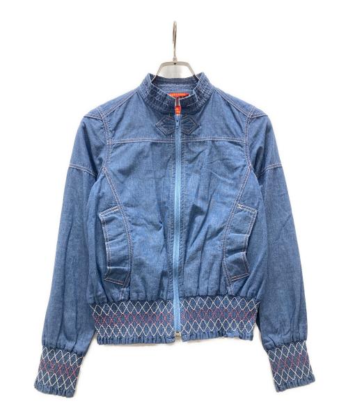 Vivienne Westwood RED LABEL（ヴィヴィアンウエストウッドレッドレーベル）Vivienne Westwood RED LABEL (ヴィヴィアンウエストウッドレッドレーベル) 刺繍デニムジャケット インディゴ サイズ:2の古着・服飾アイテム