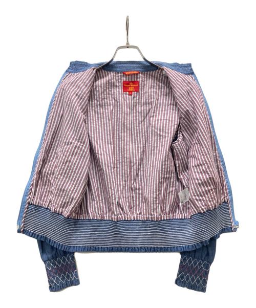 Vivienne Westwood RED LABEL（ヴィヴィアンウエストウッドレッドレーベル）Vivienne Westwood RED LABEL (ヴィヴィアンウエストウッドレッドレーベル) 刺繍デニムジャケット インディゴ サイズ:2の古着・服飾アイテム