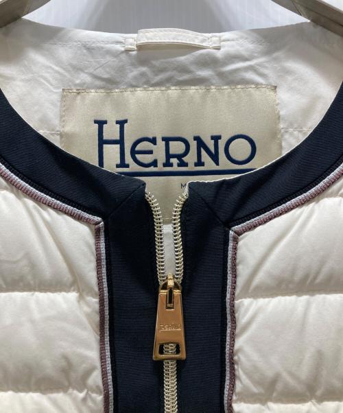 HERNO（ヘルノ）HERNO (ヘルノ) 中綿ベスト ホワイト サイズ:38の古着・服飾アイテム