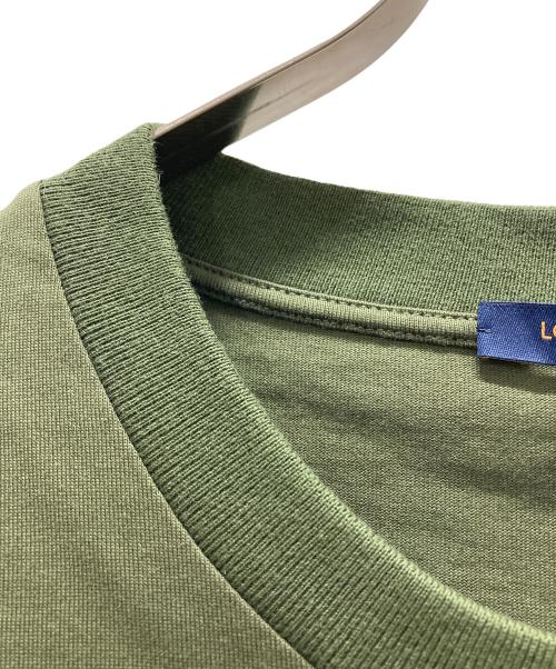 LOUIS VUITTON（ルイ ヴィトン）LOUIS VUITTON (ルイ ヴィトン) モノグラムチェーン装飾ZIPTシャツ オリーブ サイズ:Lの古着・服飾アイテム