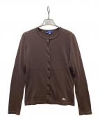 BURBERRY BLUE LABELバーバリー ブルー レーベル）の古着「丸首カーディガン」｜ブラウン
