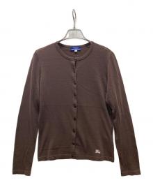 BURBERRY BLUE LABEL（バーバリー ブルー レーベル）の古着「丸首カーディガン」｜ブラウン