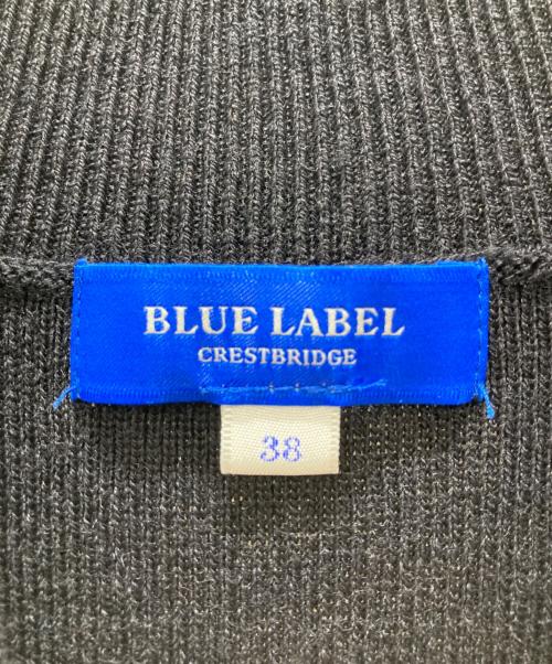 BLUE LABEL CRESTBRIDGE（ブルーレーベルクレストブリッジ）BLUE LABEL CRESTBRIDGE (ブルーレーベルクレストブリッジ) ニット切替ワンピース ネイビー サイズ:38の古着・服飾アイテム