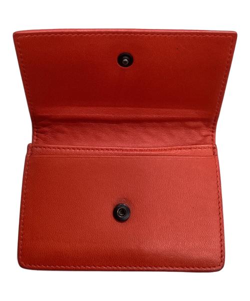 BOTTEGA VENETA（ボッテガベネタ）BOTTEGA VENETA (ボッテガベネタ) イントレチャートカードケース オレンジの古着・服飾アイテム