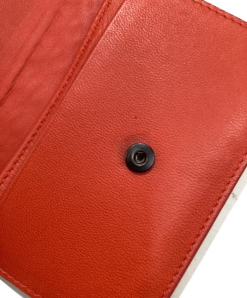 BOTTEGA VENETA（ボッテガベネタ）BOTTEGA VENETA (ボッテガベネタ) イントレチャートカードケース オレンジの古着・服飾アイテム