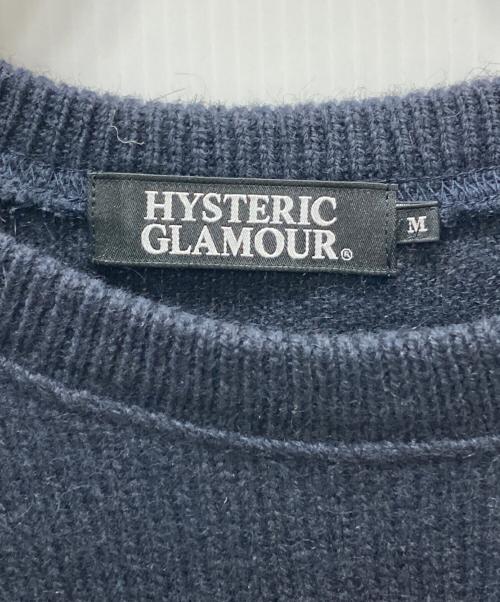 Hysteric Glamour（ヒステリックグラマー）Hysteric Glamour (ヒステリックグラマー) fat city刺繍ニット ブラック サイズ:Mの古着・服飾アイテム