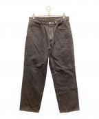 STEVEN ALANスティーブンアラン）の古着「O/DY 13.5oz DENIM 5P BAGGY TAPERED PANTS」｜ブラック