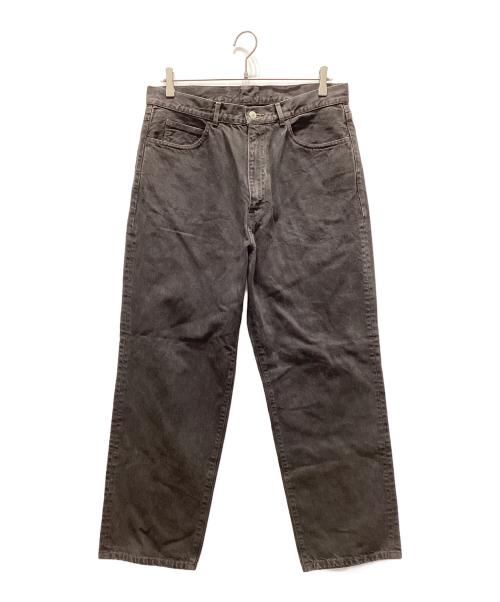 STEVEN ALAN（スティーブンアラン）STEVEN ALAN (スティーブンアラン) O/DY 13.5oz DENIM 5P BAGGY TAPERED PANTS ブラック サイズ:Lの古着・服飾アイテム