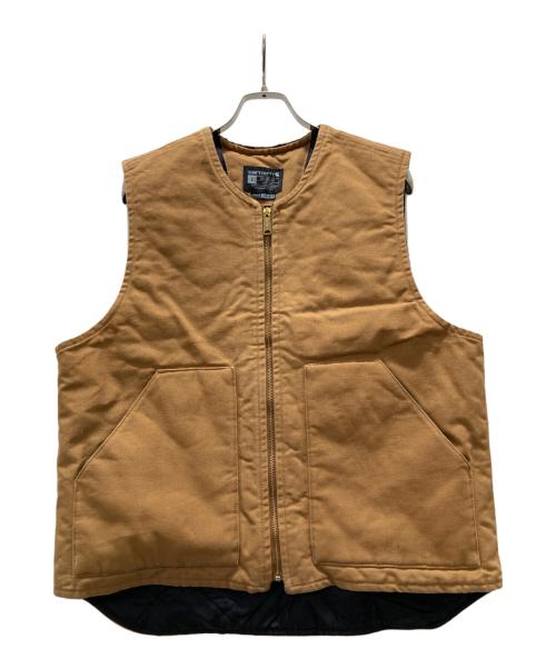 CarHartt（カーハート）CarHartt (カーハート) ダック地ベスト ブラウン サイズ:Ⅼの古着・服飾アイテム