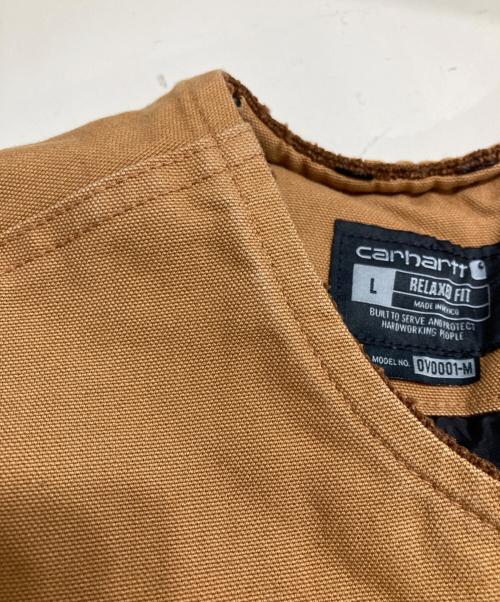 CarHartt（カーハート）CarHartt (カーハート) ダック地ベスト ブラウン サイズ:Ⅼの古着・服飾アイテム