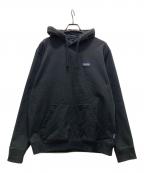 Patagoniaパタゴニア）の古着「P-6 LABEL UPRISAL HOODY/ロゴパーカー」｜ブラック