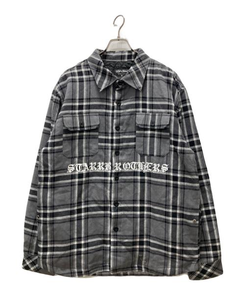 SHAKA WEAR（シャカウェア）SHAKA WEAR (シャカウェア) シャツジャケット/LA FLANNEL JKT グレー サイズ:XLの古着・服飾アイテム