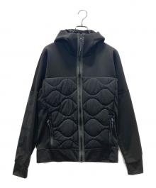DIESEL（ディーゼル）の古着「キルティング切替ポンディングパーカー」｜ブラック