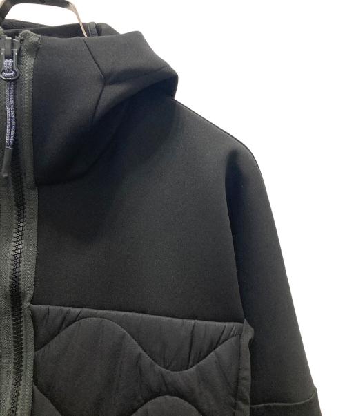 DIESEL（ディーゼル）DIESEL (ディーゼル) キルティング切替ポンディングパーカー ブラック サイズ:Mの古着・服飾アイテム