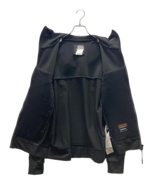 DIESEL（ディーゼル）DIESEL (ディーゼル) キルティング切替ポンディングパーカー ブラック サイズ:Mの古着・服飾アイテム