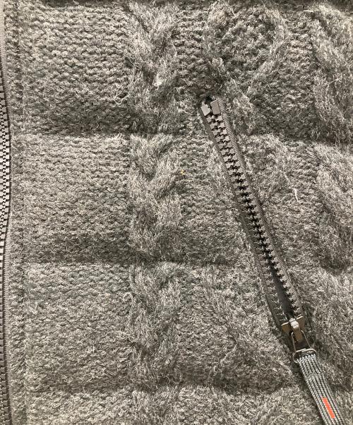 DIESEL（ディーゼル）DIESEL (ディーゼル) 異素材ミックス ダウンベスト ブラック サイズ:Mの古着・服飾アイテム