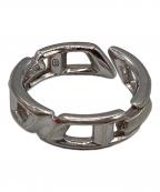 DIESELディーゼル）の古着「D Logo Sterling Silver Band Ring」｜シルバー