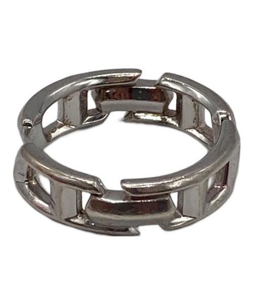 DIESEL（ディーゼル）DIESEL (ディーゼル) D Logo Sterling Silver Band Ring シルバー サイズ:14号の古着・服飾アイテム