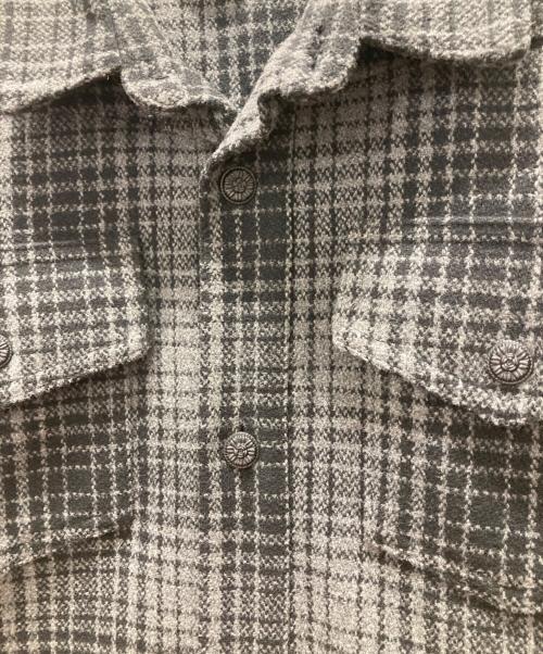 OFFWHITE（オフホワイト）OFFWHITE (オフホワイト) バックプリント タータンチェックネルシャツ ブラック サイズ:Sの古着・服飾アイテム