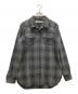OFFWHITE（オフホワイト）の古着「バックプリント タータンチェックネルシャツ」｜ブラック