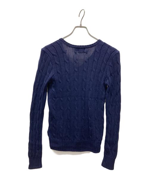 POLO RALPH LAUREN（ポロ・ラルフローレン）POLO RALPH LAUREN (ポロ・ラルフローレン) ケーブルニット ネイビー サイズ:Ｓの古着・服飾アイテム