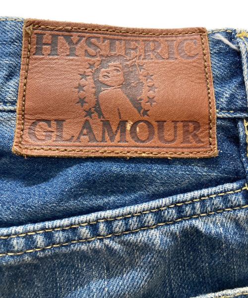 Hysteric Glamour（ヒステリックグラマー）Hysteric Glamour (ヒステリックグラマー) 赤耳 SP加工小窓スタッズデニムパンツ ブルー サイズ:Lの古着・服飾アイテム