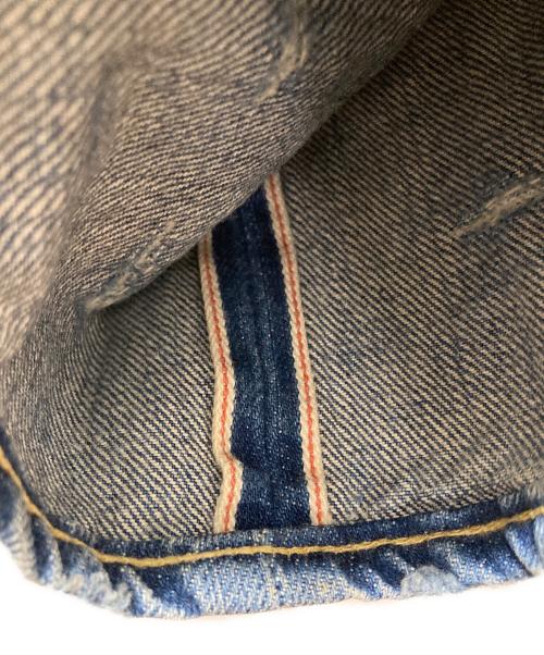 Hysteric Glamour（ヒステリックグラマー）Hysteric Glamour (ヒステリックグラマー) 赤耳 SP加工小窓スタッズデニムパンツ ブルー サイズ:Lの古着・服飾アイテム