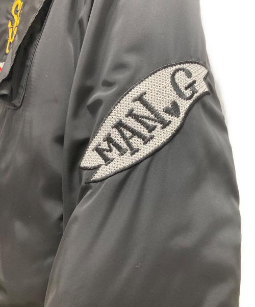 GRAPHISTE MAN.G（グラフィスト マンジー）GRAPHISTE MAN.G (グラフィスト マンジー) ワッペンボンバージャケット ブラック サイズ:FREEの古着・服飾アイテム