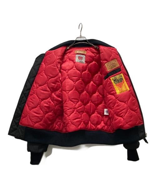 GRAPHISTE MAN.G（グラフィスト マンジー）GRAPHISTE MAN.G (グラフィスト マンジー) ワッペンボンバージャケット ブラック サイズ:FREEの古着・服飾アイテム