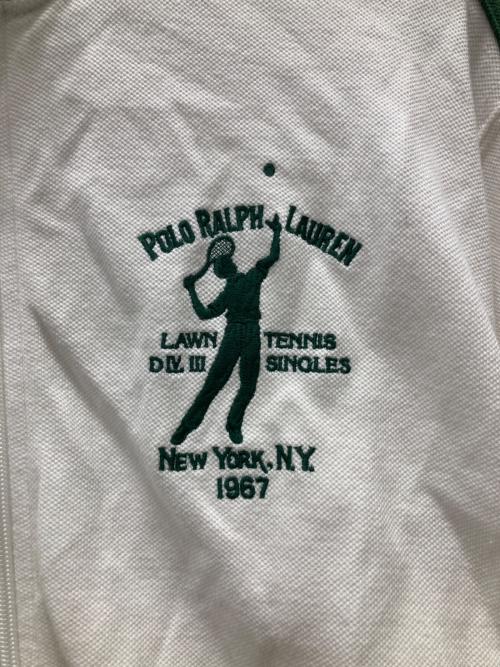 POLO RALPH LAUREN（ポロ・ラルフローレン）POLO RALPH LAUREN (ポロ・ラルフローレン) トラックジャケット グリーン×ホワイト サイズ:Lの古着・服飾アイテム