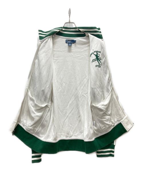POLO RALPH LAUREN（ポロ・ラルフローレン）POLO RALPH LAUREN (ポロ・ラルフローレン) トラックジャケット グリーン×ホワイト サイズ:Lの古着・服飾アイテム