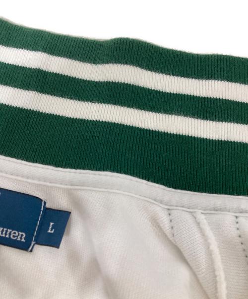 POLO RALPH LAUREN（ポロ・ラルフローレン）POLO RALPH LAUREN (ポロ・ラルフローレン) トラックジャケット グリーン×ホワイト サイズ:Lの古着・服飾アイテム