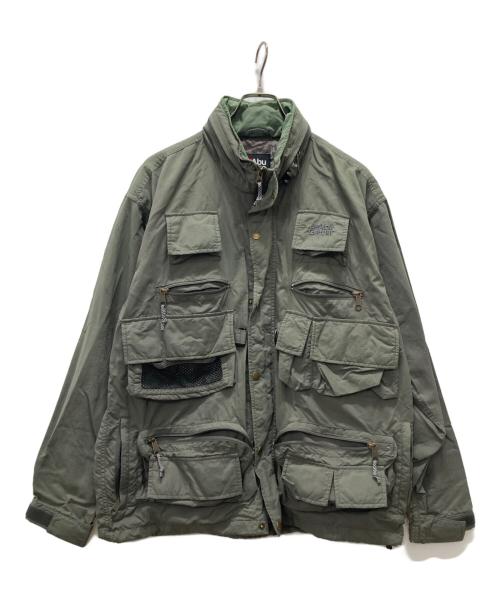 Abu Garcia（アブガルシア）Abu Garcia (アブガルシア) マルチポケットフィッシングジャケット カーキ サイズ:Lの古着・服飾アイテム