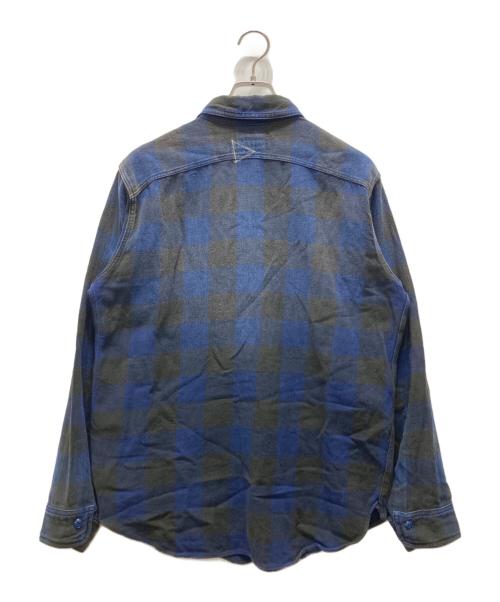 RHC Ron Herman（アールエイチシー ロンハーマン）RHC Ron Herman (アールエイチシー ロンハーマン) ワークシャツ ブルー サイズ:Lの古着・服飾アイテム