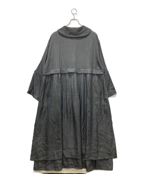 As know as olaca（アズノウアズ オオラカ）As know as olaca (アズノウアズ オオラカ) ボタンがペペペのワンピ グレー サイズ:3の古着・服飾アイテム