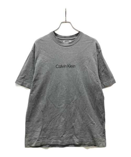 Calvin Klein（カルバンクライン）Calvin Klein (カルバンクライン) ロゴTシャツ グレー サイズ:Mの古着・服飾アイテム