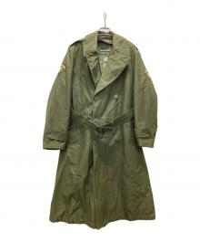 USED（ユーズド）の古着「ミリタリートレンチコート/オーバーコート」｜グリーン
