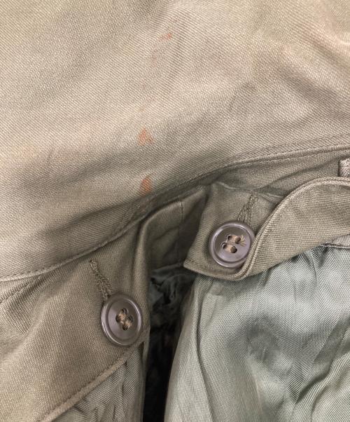 USED（ユーズド）USED (ユーズド) ミリタリートレンチコート/オーバーコート グリーン サイズ:Sの古着・服飾アイテム