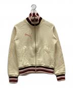 PUMAプーマ）の古着「90's ハイネックトラックジャケット」｜イエロー