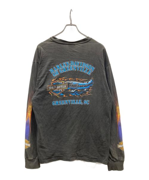 HARLEY-DAVIDSON（ハーレーダビッドソン）HARLEY-DAVIDSON (ハーレーダビッドソン) ロングスリーブカットソー グレー サイズ:Lの古着・服飾アイテム