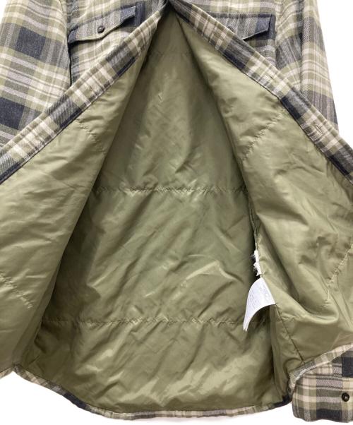 NIKE（ナイキ）NIKE (ナイキ) フード付チェックネルシャツ グリーン サイズ:XLの古着・服飾アイテム