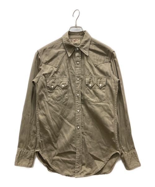 JOE McCOY’S（ジョーマッコイ）JOE McCOY’S (ジョーマッコイ) ウエスタンシャツ/WESTERN RANCHMAN ベージュ サイズ:15の古着・服飾アイテム